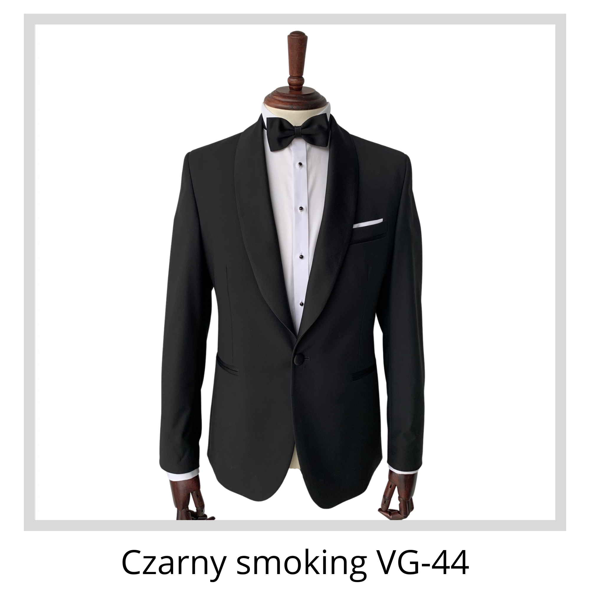 Garnitury ślubne - Czarny smoking VG44