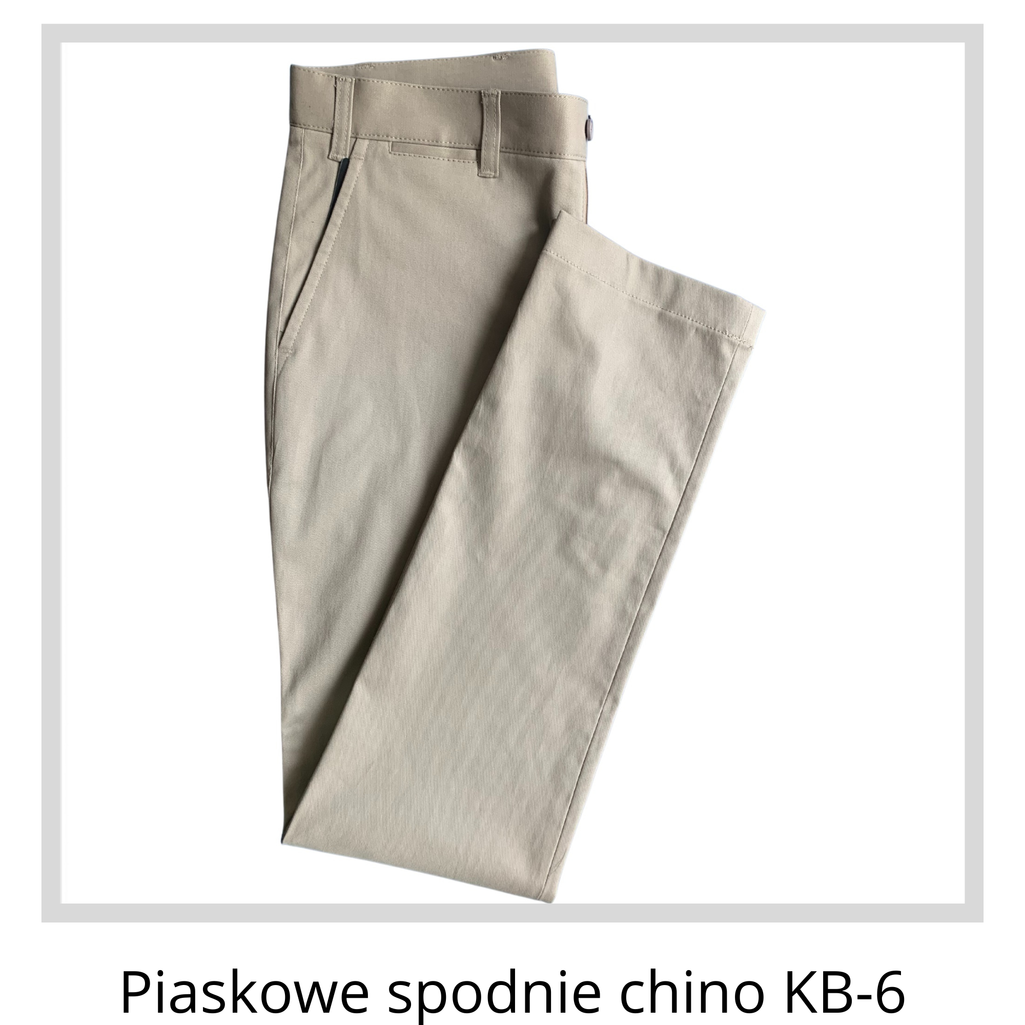 Piaskowe spodnie chino